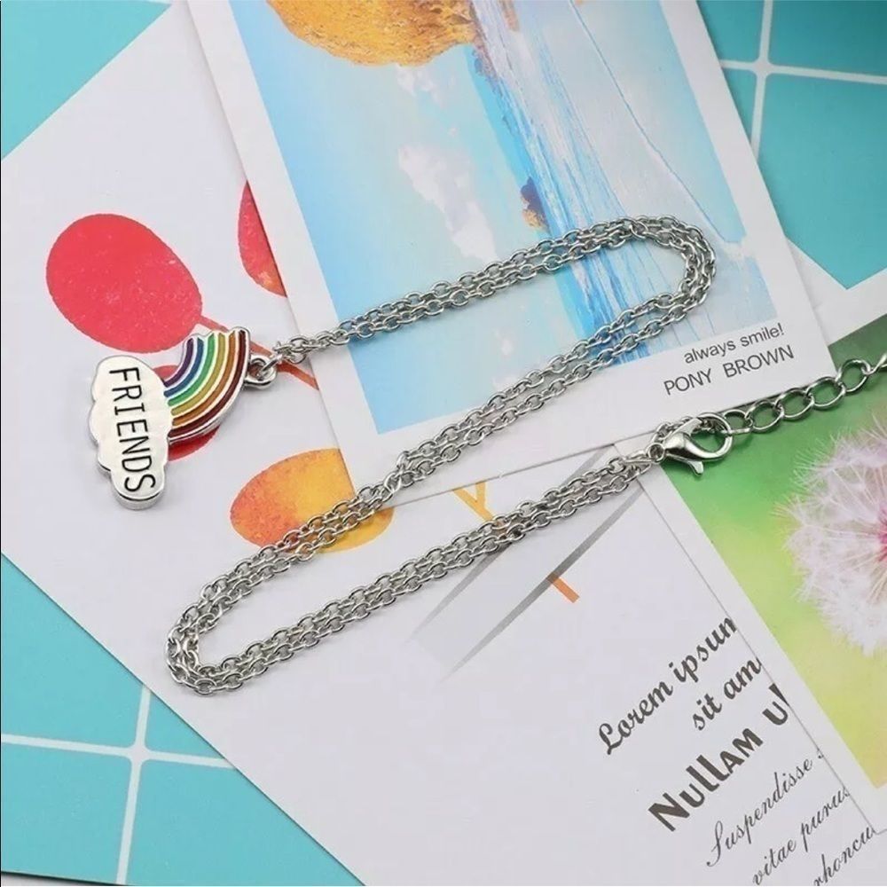 Best Friends Necklaces Enamel Puzzle Rainbow - Picture 9 of 9